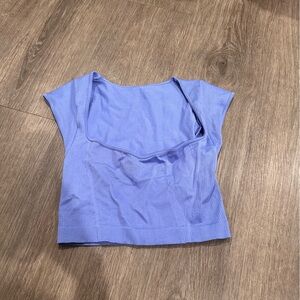 Women's Blue Crop Top